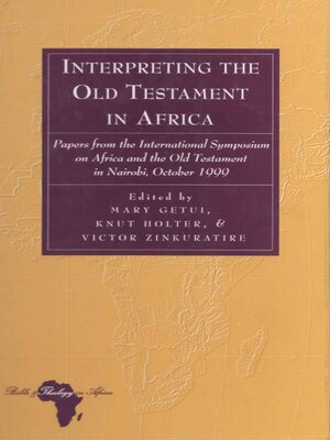 cover image of Interpreting the Old Testament in Africa